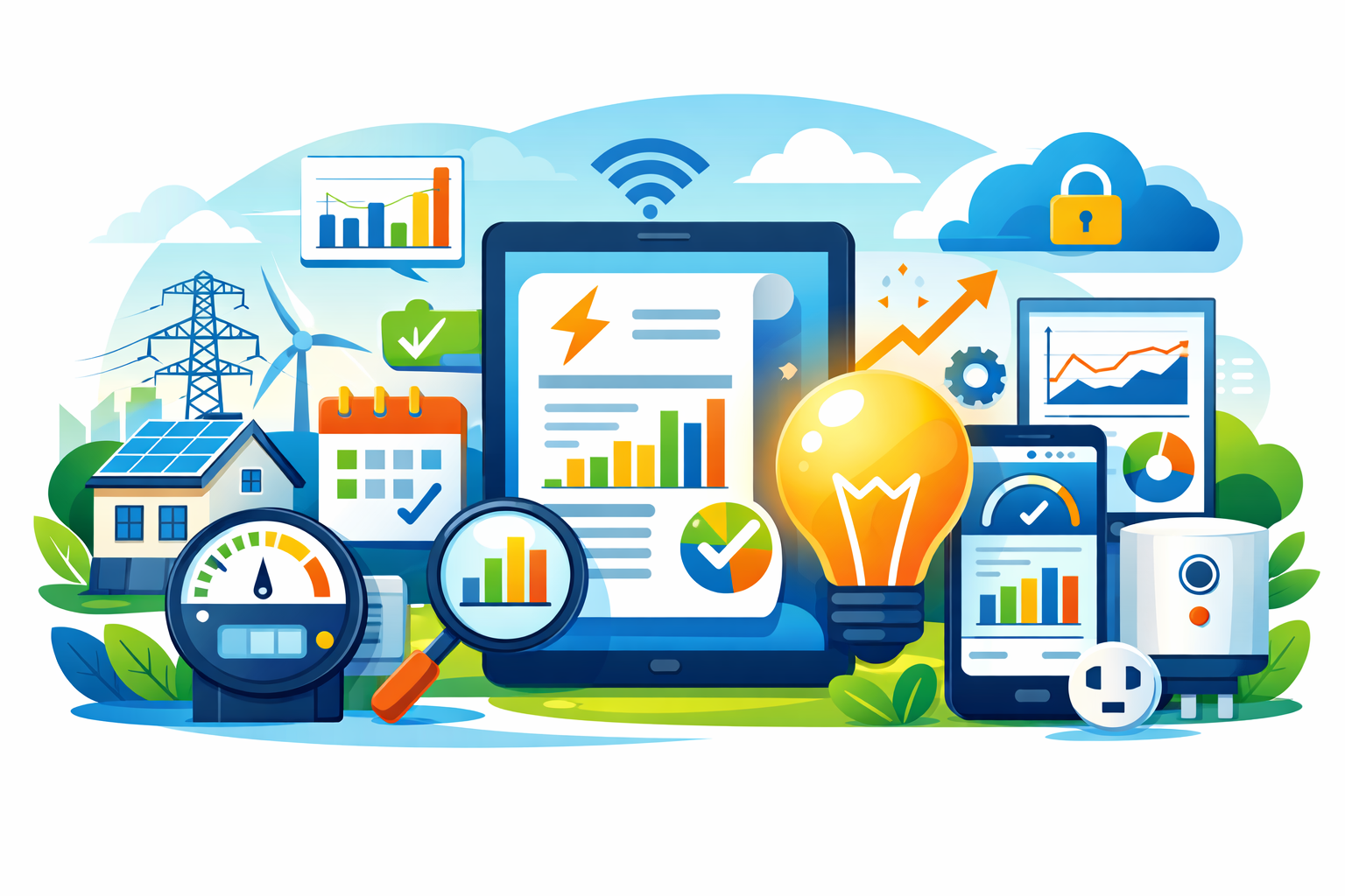 إدارة فواتير الكهرباء بكفاءة عبر Finneticatz.